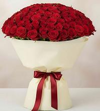 Букет 101 Красная роза Милано в Яковлево