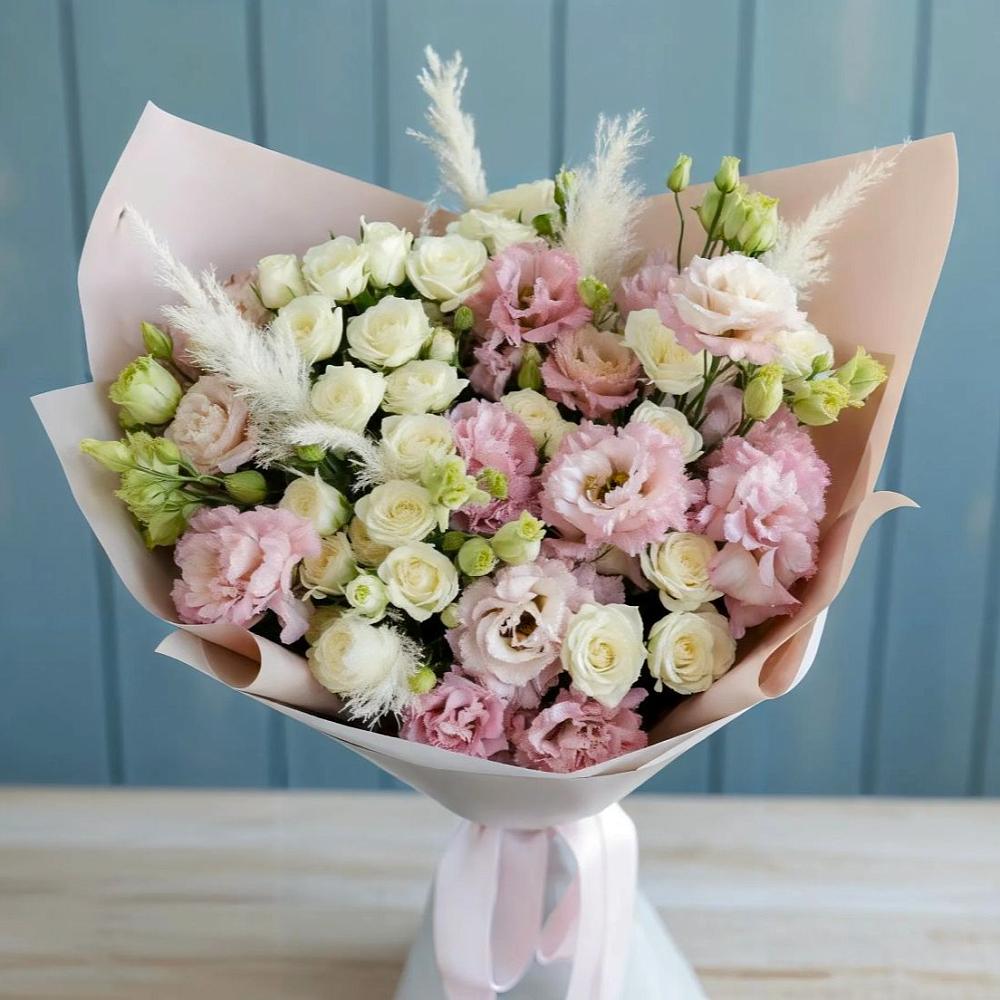 Букет цветов из: Альстромерии и Розы в Яковлево