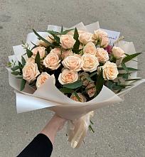 Букет Кремовые розы Латте в Яковлево