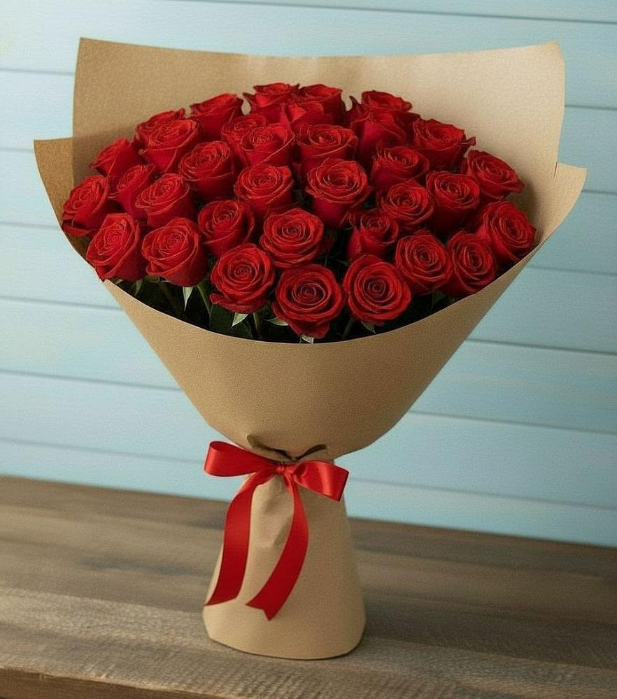 Букет Красные розы Милано в Яковлево