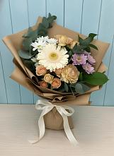 Букет цветов из:  Герберы и Хризантемы в Яковлево
