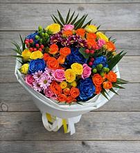 Букет цветов из:  Розы и Хризантемы #REPLACE_PRED# Яковлево