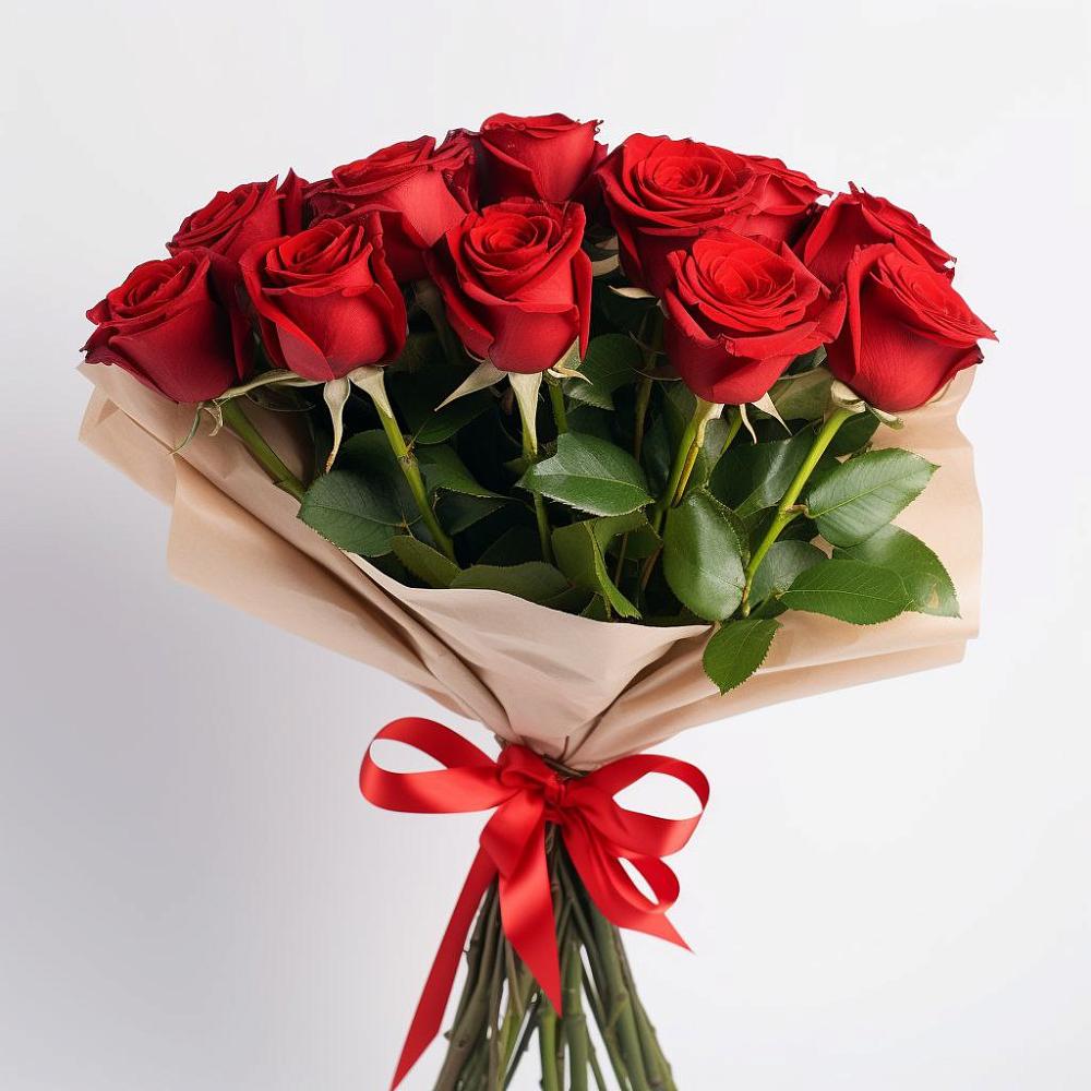 Букет 11 Красных роз Эдлесс Лав в Яковлево